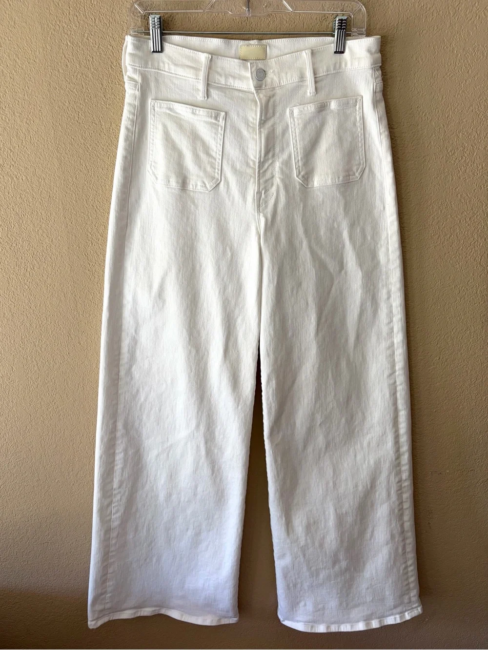 Mother Patch Pocket Undercover Sneak Wide-Leg Jeans in Fairest of Them All 29